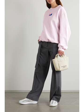 MCQ ALEXANDER MCQUEEN Breathe Sweatshirt aus Baumwoll-Jersey mit Print und Stickerei