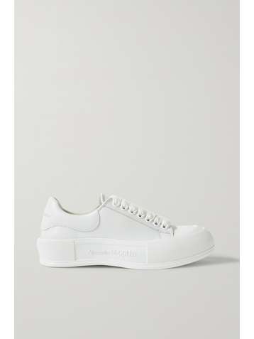 ALEXANDER MCQUEEN Sneakers aus Leder mit überstehender Sohle