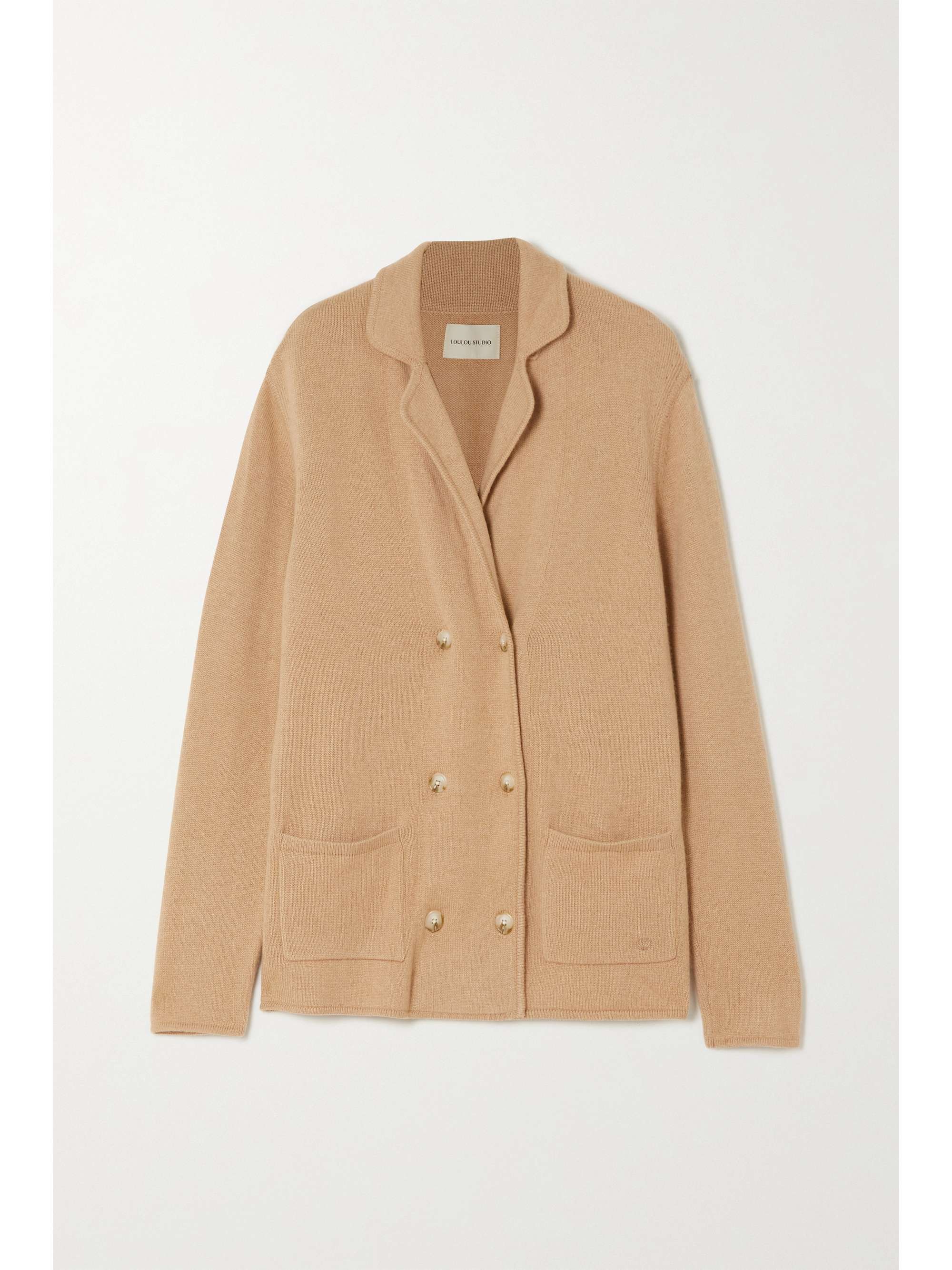 Camel Eldey double-breasted cashmere 