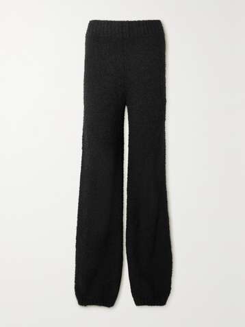 SKIMS Cozy Knit bouclé pants - Onyx