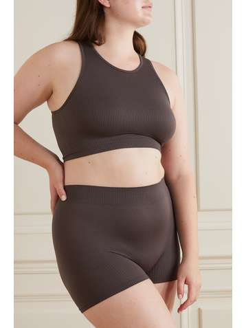 SKIMS Stretch Rib shorts - Soot
