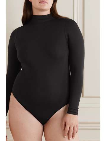 SKIMS Essential Mock Neck bodysuit - Onyx