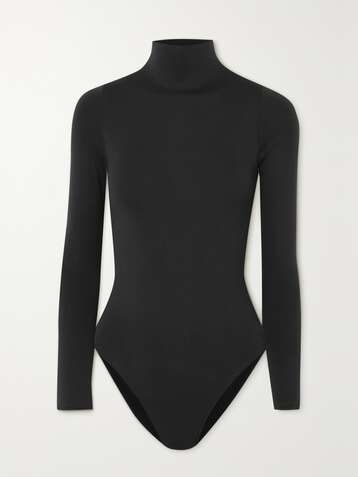 SKIMS Essential Mock Neck bodysuit - Onyx