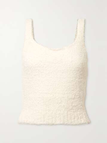 SKIMS Cozy Knit bouclé tank - Bone