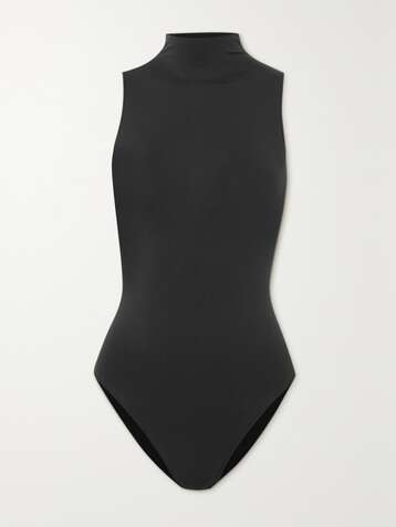 SKIMS Essential Mock Neck bodysuit - Onyx