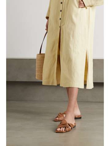 JIMMY CHOO Narisa knotted leather sandals