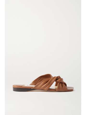 JIMMY CHOO Narisa knotted leather sandals
