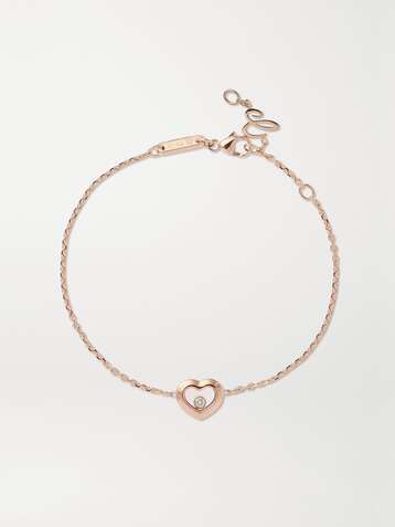 CHOPARD Happy Diamonds Armband aus 18 Karat Roségold mit Diamant