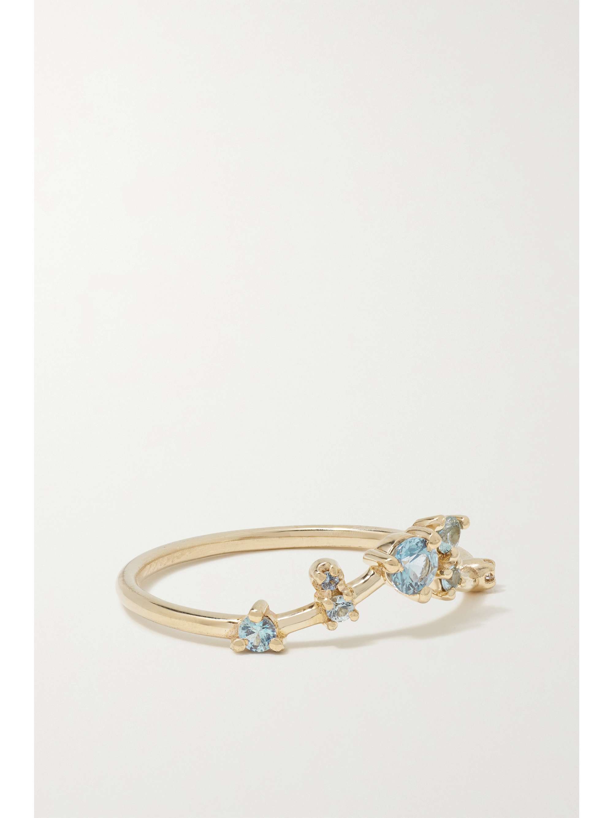 WWAKE Gold, sapphire and diamond ring