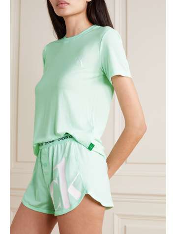 CALVIN KLEIN Pyjama en jersey stretch imprimé