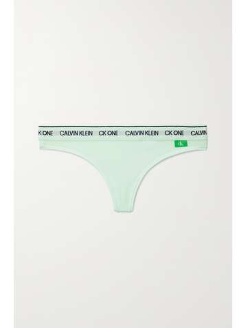 CALVIN KLEIN String en jersey stretch recyclé à finitions en jacquard CK One - NET SUSTAIN