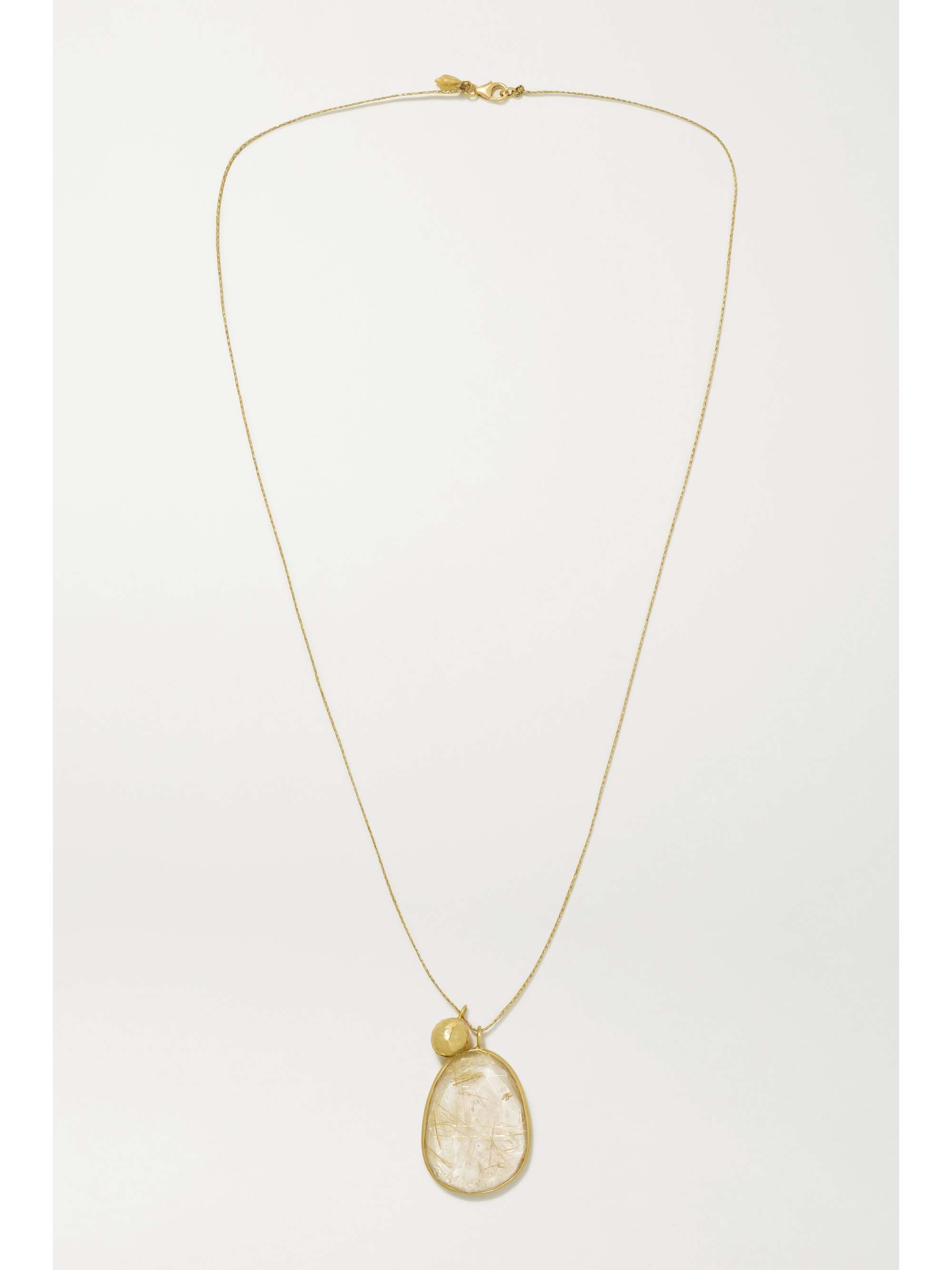 PIPPA SMALL 18-karat gold quartz necklace
