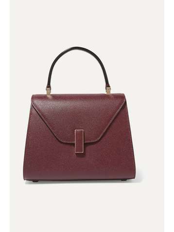 VALEXTRA Iside mini textured-leather tote