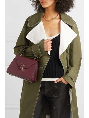 VALEXTRA Iside mini textured-leather tote