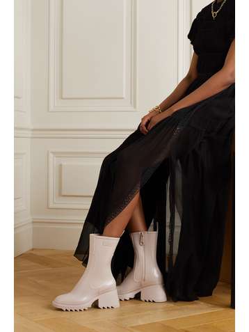 CHLOÉ Betty logo-embossed rubber boots
