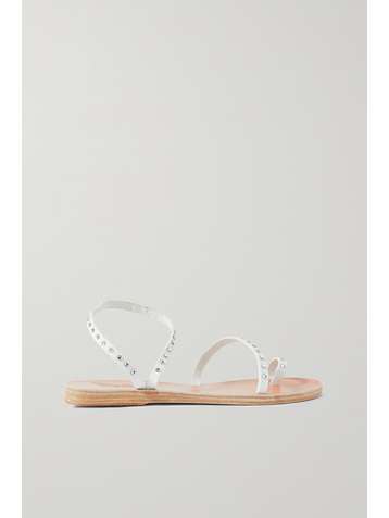 ANCIENT GREEK SANDALS Sandales en cuir à cristaux Swarovski Apli Eleftheria