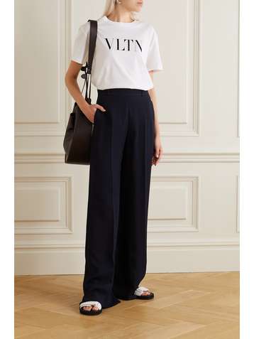 VALENTINO Printed cotton-jersey T-shirt