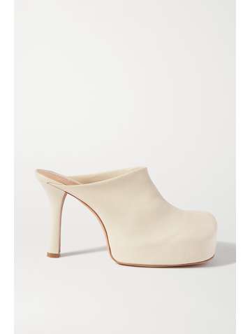BOTTEGA VENETA Leather platform mules
