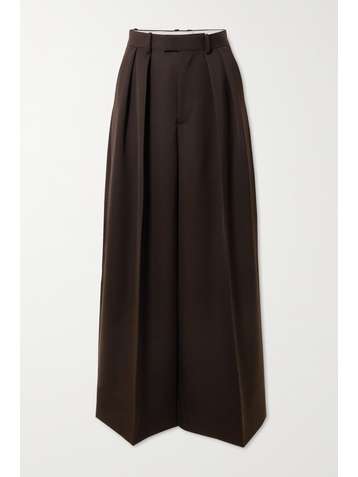 BOTTEGA VENETA Pantalon large en grain de poudre à plis