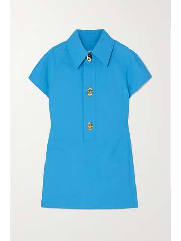 BOTTEGA VENETA Cutout cotton-poplin top