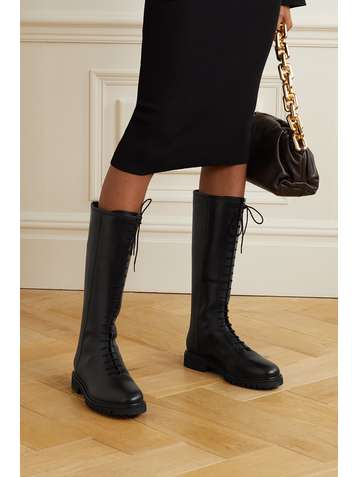 LEGRES 11 lace-up leather knee boots
