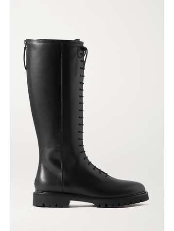LEGRES 11 lace-up leather knee boots