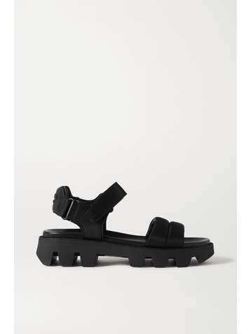 PRADA Leather and nylon sandals