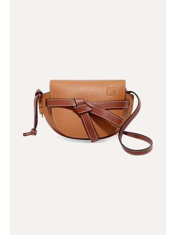LOEWE Gate mini textured-leather shoulder bag