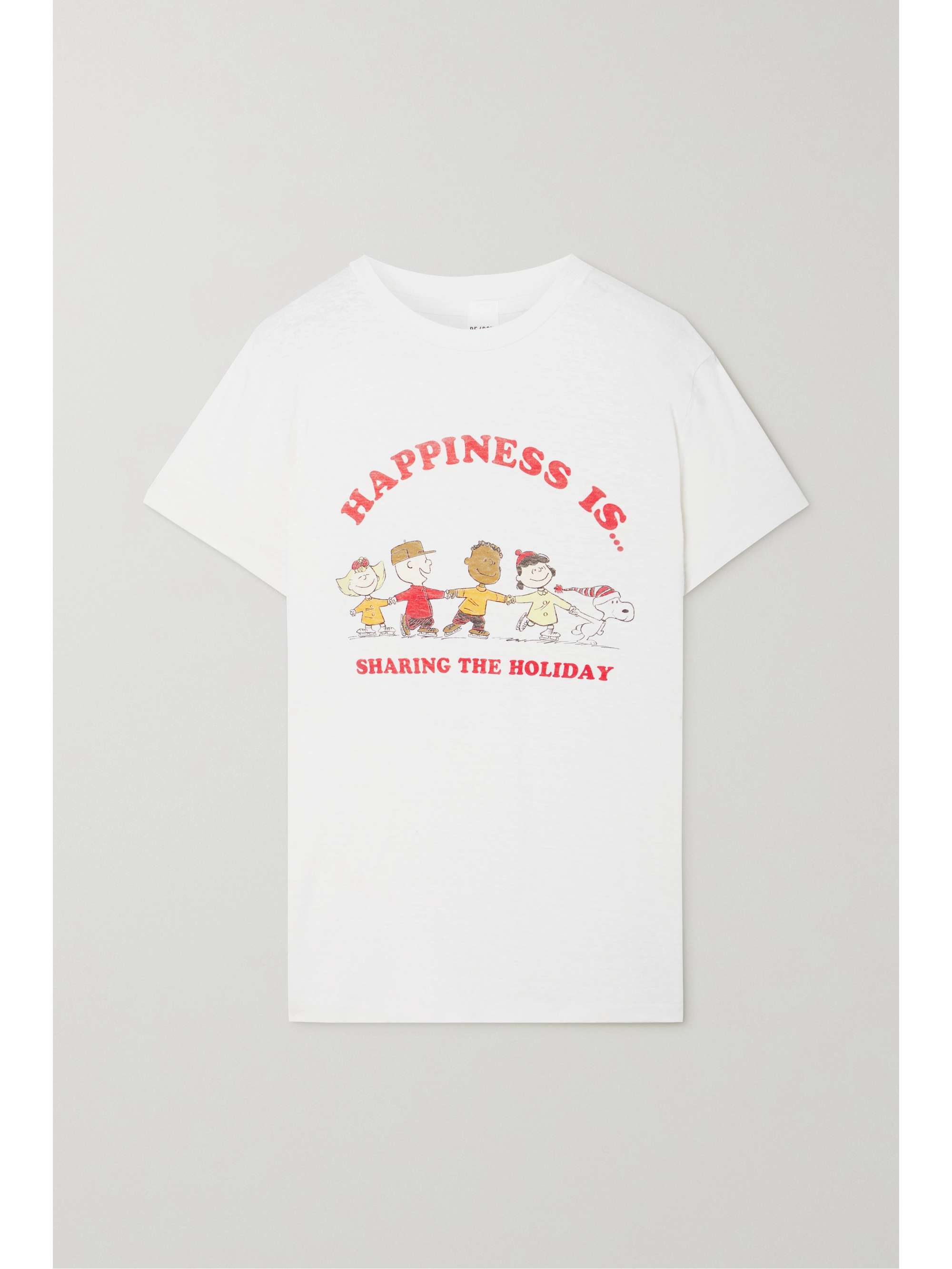 Ecru 70s printed cotton-jersey T-shirt 