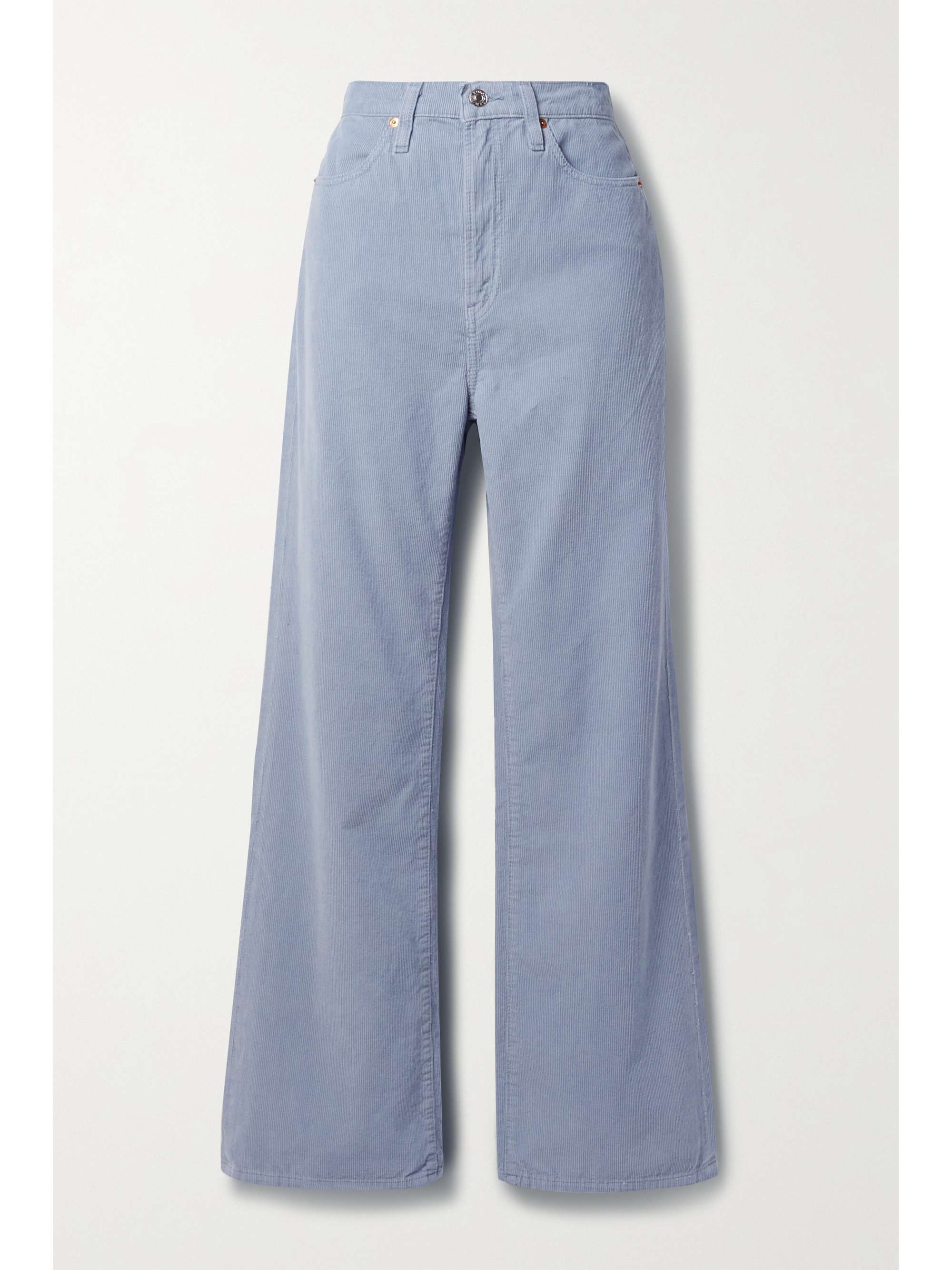70s cotton-corduroy wide-leg pants 