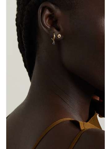 OCTAVIA ELIZABETH + NET SUSTAIN Nesting Gem 18-karat recycled gold sapphire earrings