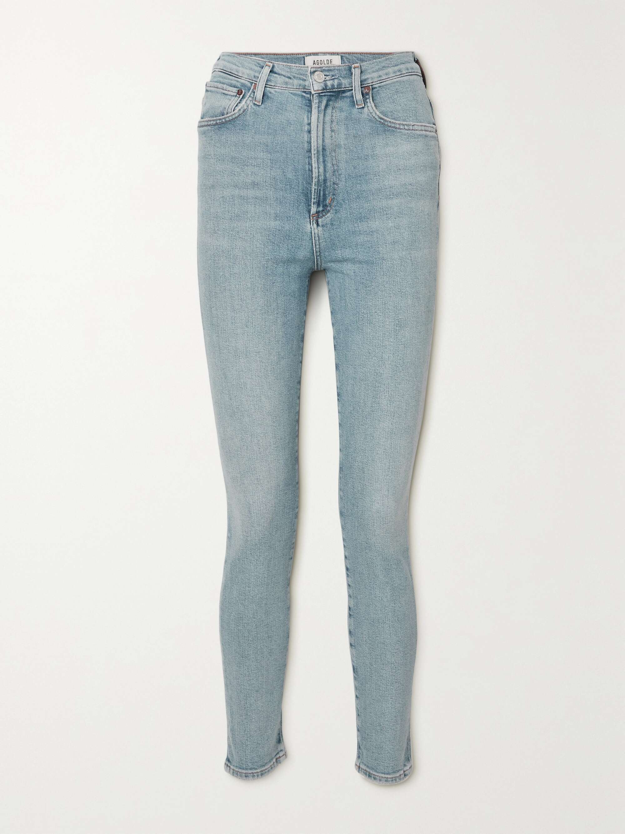 Mid denim Pinch Waist high-rise skinny 