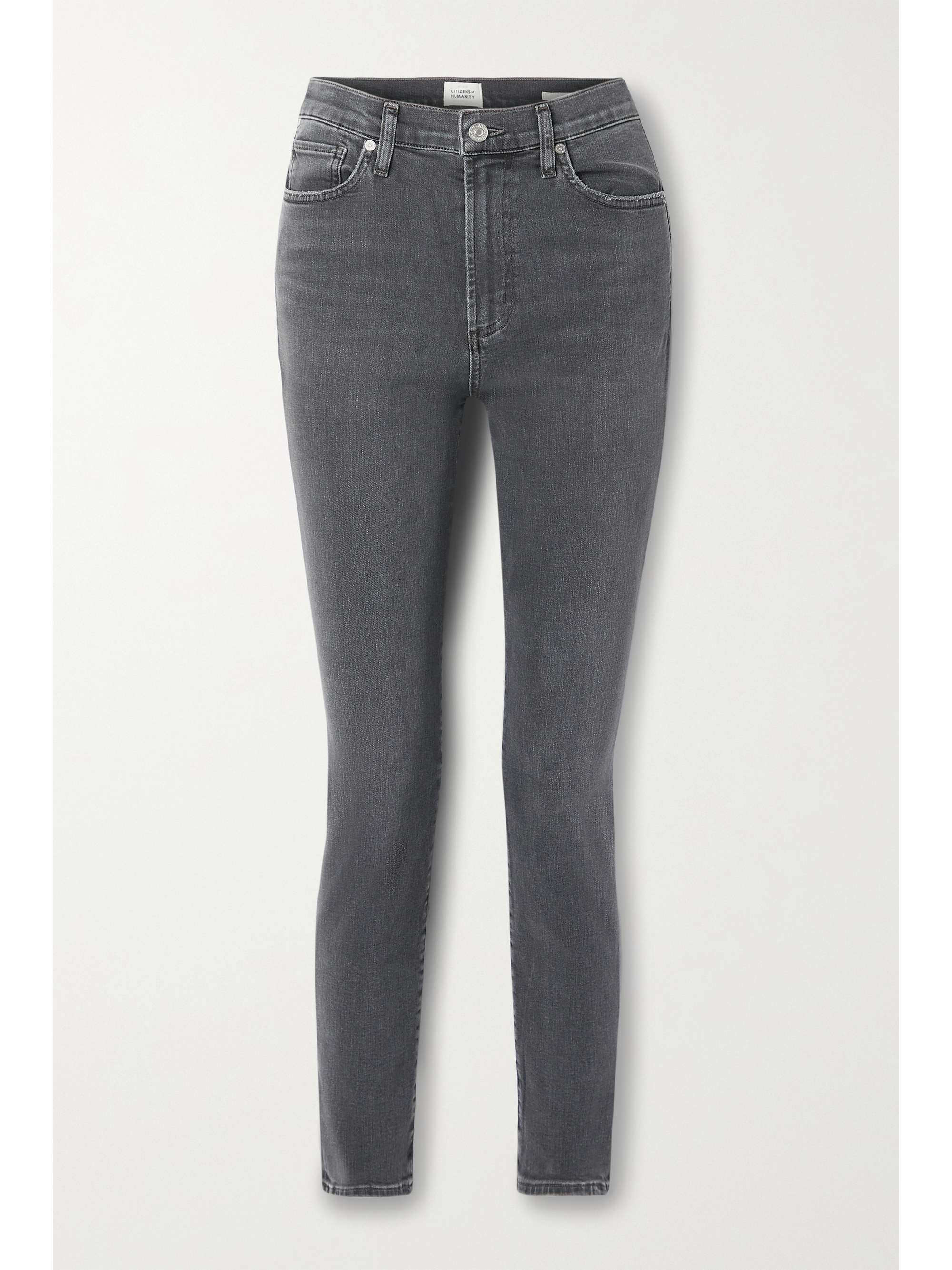 Black Olivia high-rise slim-leg jeans 