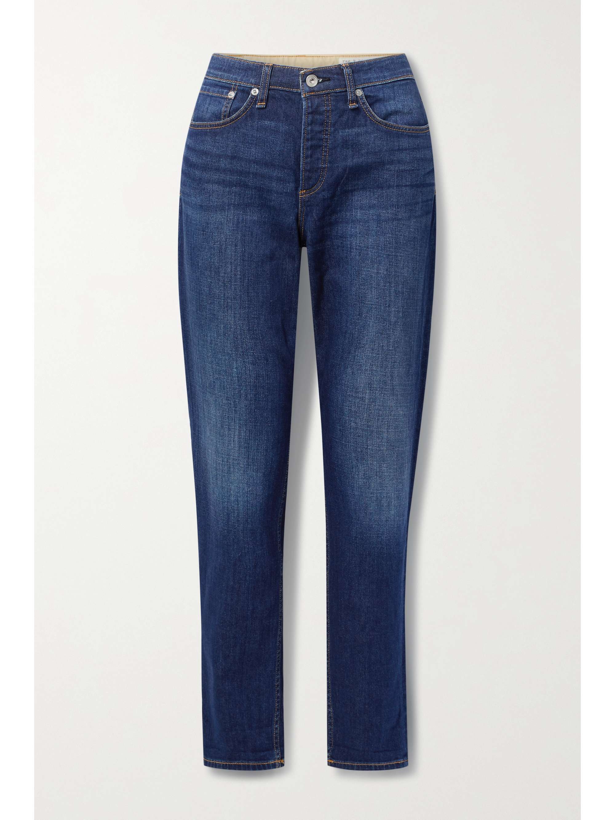 Dark denim Rosa mid-rise straight-leg 