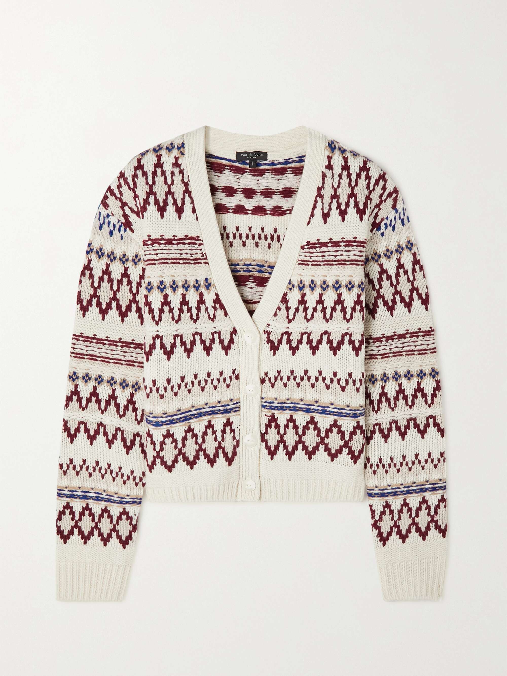 RAG u0026 BONE Willow Fair Isle wool cardigan | NET-A-PORTER