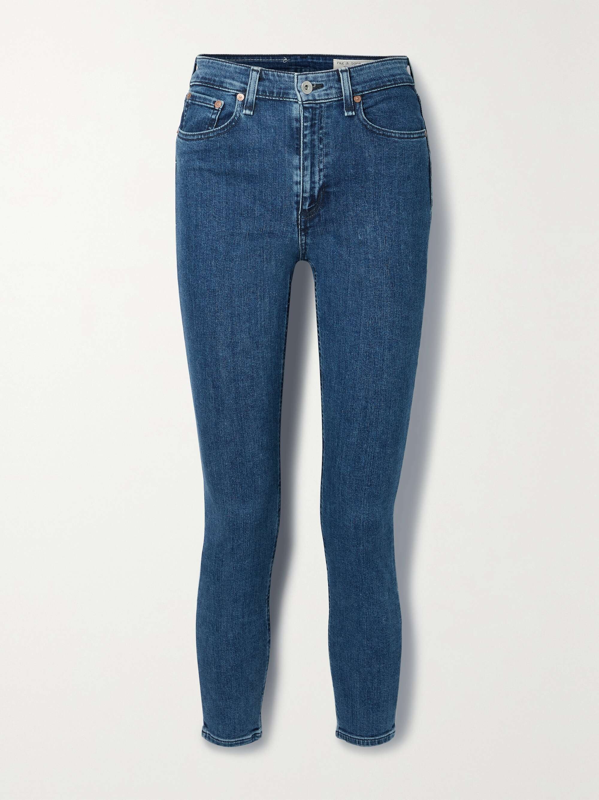 Mid denim Nina high-rise skinny jeans 