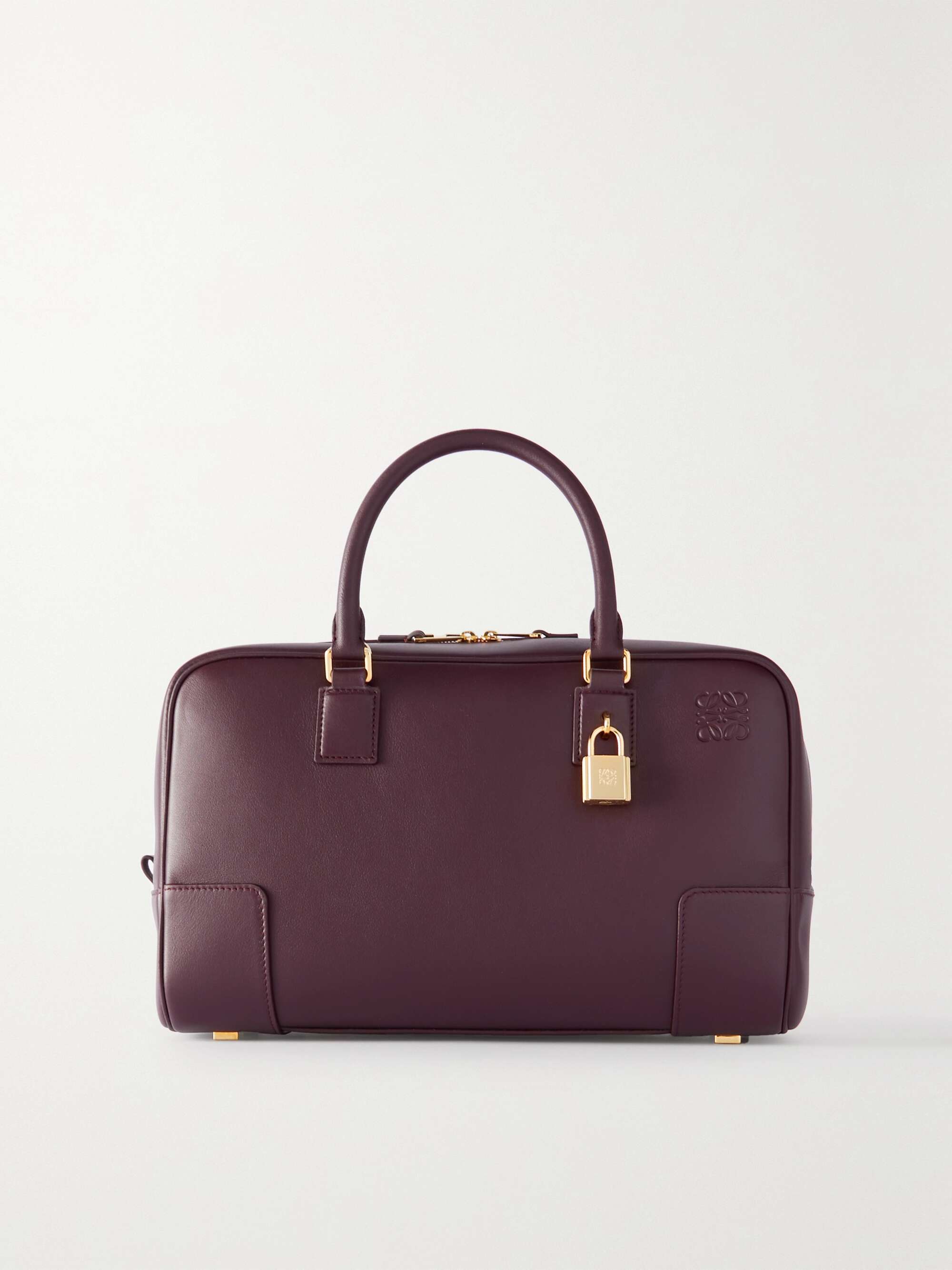 loewe leather-trimmed canvas holdall