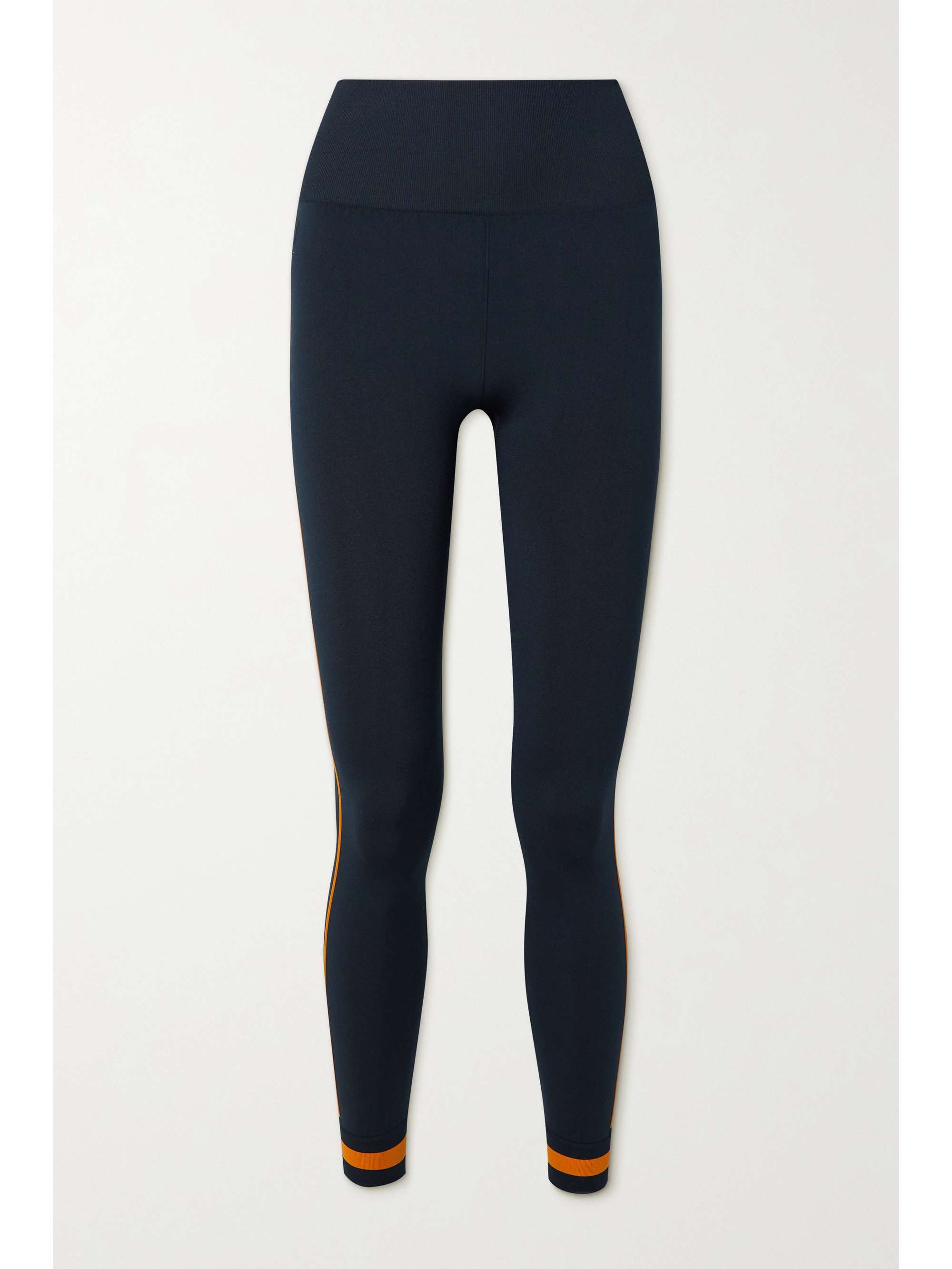 Navy Striped stretch leggings | THE 