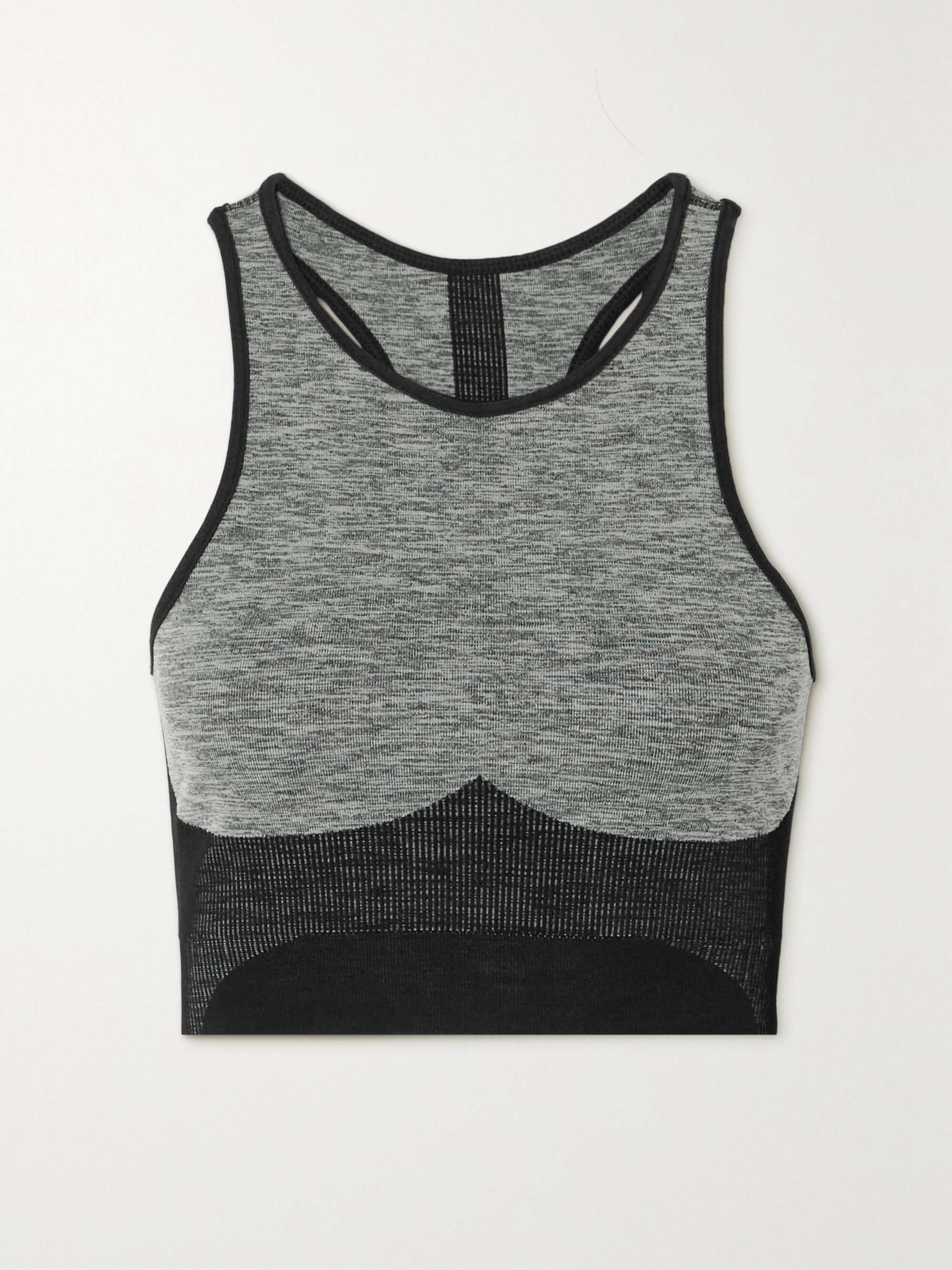 KORAL Shell mélange two-tone stretch sports bra | NET-A-PORTER
