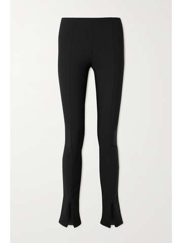 FRANKIE SHOP Reya ribbed stretch-jersey flared leggings
