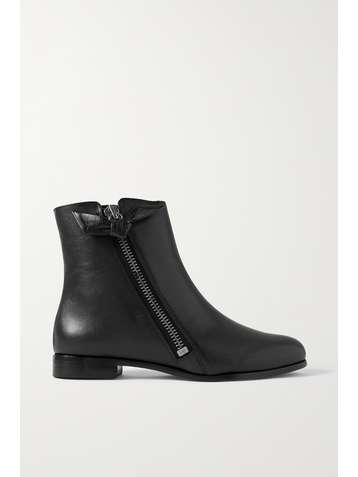 ALEXANDRE BIRMAN Clarita Ankle Boots aus Leder mit Shearling-Futter