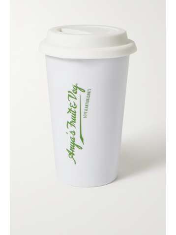 ANYA HINDMARCH Anya's Fruit & Veg printed ceramic coffee cup
