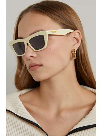 BOTTEGA VENETA Cat-eye acetate sunglasses