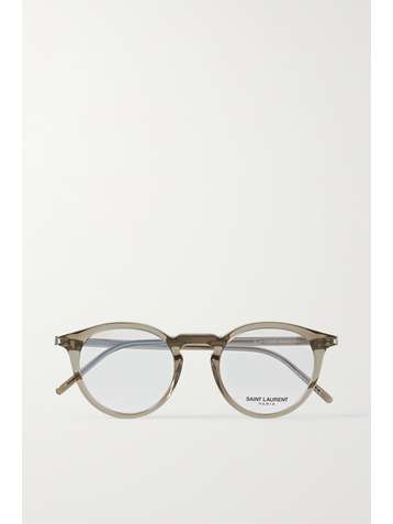 SAINT LAURENT Round-frame acetate optical glasses