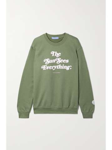 PARADISED + NET SUSTAIN printed cotton-blend jersey sweatshirt