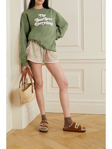 PARADISED + NET SUSTAIN printed cotton-blend jersey sweatshirt