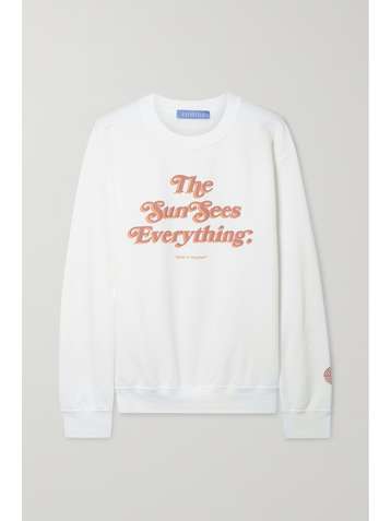 PARADISED + NET SUSTAIN printed cotton-blend jersey sweatshirt