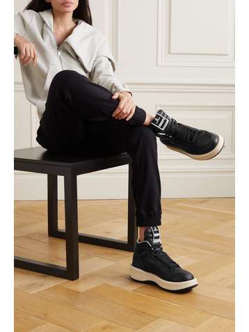RICK OWENS + Converse + DRKSHDW TURBOWPN Sneakers aus strukturiertem Leder