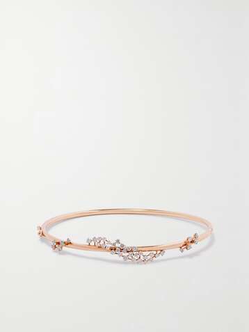 ANANYA Scatter 18-karat rose gold diamond bracelet