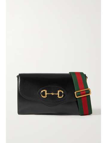 GUCCI Horsebit 1955 Schultertasche aus strukturiertem Leder